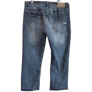 Parasuco Jeans Men's‎ 36" Blue Mid Rise Straight  Cotton Stretch Denim Jeans